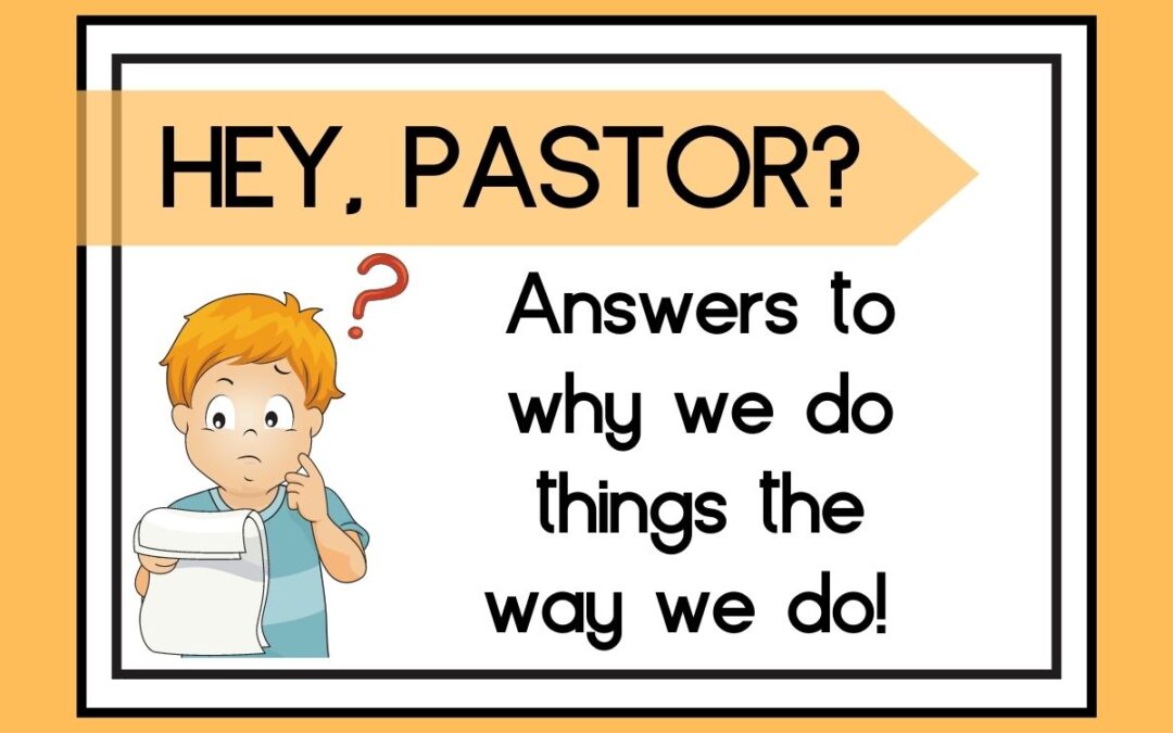 Hey Pastor?